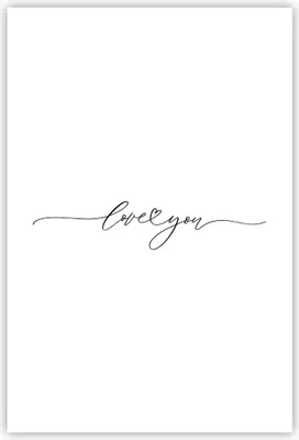 Produktbild von Poster - Poster ohne Rahmen - Ich liebe dich handschriftlich - 61x91,5 cm - Wand Bild - Wanddeko - Wandbilder - Kunstposter - Wandposter - Bilder - Kunstdruck - Wanddekoration - P2XPA61x91-4644