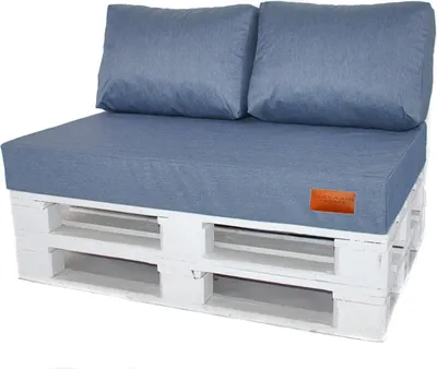 Produktbild von Palettenkissen Sitzkissen MH-GD07 Jeans Hellblau (06) 120x80x10cm