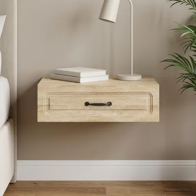 Image de vidaXL Table d'appoint murale en chêne Sonoma 59 x 34,5 x 17 cm