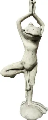 Immagine prodotto di Bellissima statuetta di una rana che fa yoga, realizzata in pietra artificiale. Nuova, resistente al gelo. Codice prodotto: V-114257