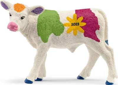 Produktbild von Schleich Colorful Spring Calf Figur Beige,Weiß  Kinder Beige,Weiß One Size
