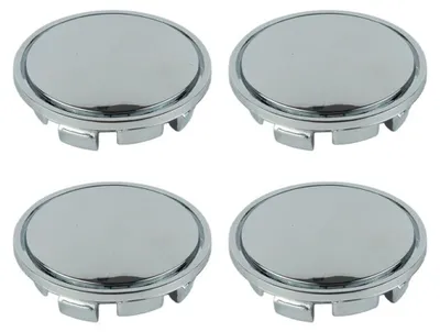 Productafbeelding van RONTCOS Chrom, 4 stuks, 56 mm, wielnaafdoppen voor auto's, naven, banden, velgen, afdekkappen