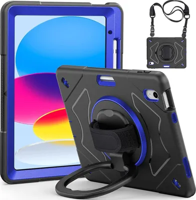 Produktbild von Tasche für iPad Pro 11/Air 5/4 mit Ständer und Schultergurt Schwarz