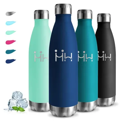 Trinkflasche 750 ml, Edelstahl, doppelwandig, auslaufsicher, 24h kalt/12h warm