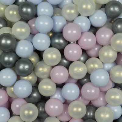Produktbild von Spielzeugbälle ø7cm 500 Stück rosa Perle, blaue Perle, opaleszierend, silber