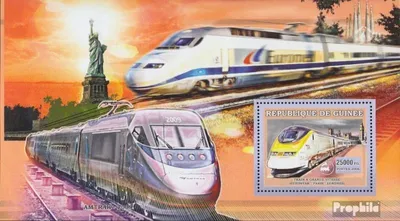 Produktbild von Briefmarken Guinea 2006 Mi Block 1052 (kompl. Ausgabe) postfrisch EUROSTAR PARIS - LONDON