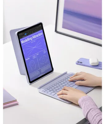 Zdjęcie produktu dla Inateck KB04111_PURPLE, Klawiatura, Apple, iPad Air 11, iPad Pro 11, Fioletowy, 1 szt.