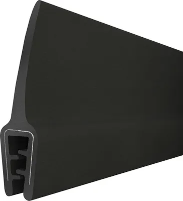 Produktbild von STEIGNER Gummidichtung Kantenschutzprofil T-45 SCHWARZ 10x33mm Gummiprofil, 1 Meter, Fassungsprofil Kantenschutz Keder Kederband U-Profil STAHLEINLAGE