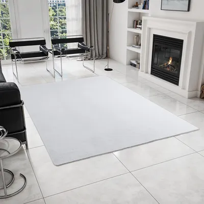 Produktbild von Homebyhome Waschbarer Kurzflor Teppich, rutschfest & weich, Modernes Einfarbig Design für Wohnzimmer, Schlafzimmer, Grösse: 240x340 cm