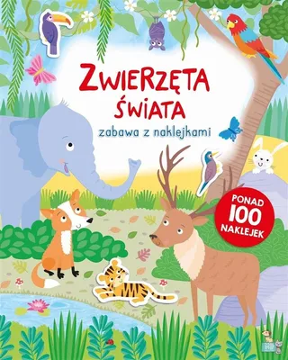 Immagine prodotto di Zwierzęta świata. Książeczka z naklejkami dla dzieci