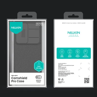 Produktbild von Nillkin CamShield Pro Case für Samsung S25 Ultra mit Kameraabdeckung - Schwarz