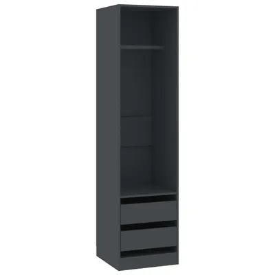 Produktbild von vidaXL Szafa z szufladami szara 50×50×200 cm płyta wiórowa
