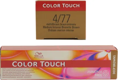 Produktbild von Wella Color Touch Deep Browns 60 ml 4/77 mittelbraun braun-intensiv Intensiv Tönung
