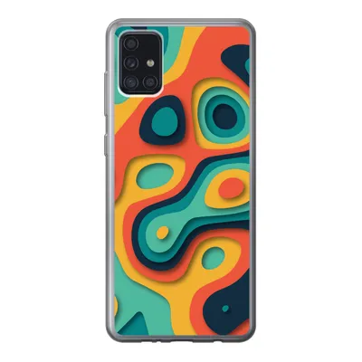 Produktbild von MuchoWow® Handyhülle Schutzhülle Hülle für Samsung Galaxy A52 5G Kreis - Muster - Farben Silikon Softcase Handy Hülle - Umschlag