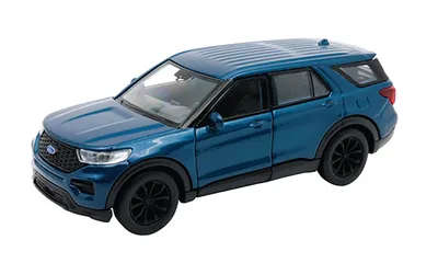 Produktbild von FORD EXPLORER 2023 Modellauto 11,8cm Metall Modell Auto mit Rückzugmotor Spielzeugauto 70 (Blau-Metallic)