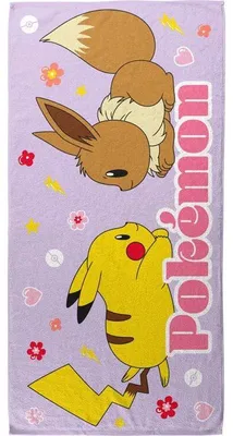 Obrázok produktu pre Plážový uterák z mikrovlákna POKÉMON, 70x140 cm, model POK807, oficiálna licencia, rýchlo schnúci