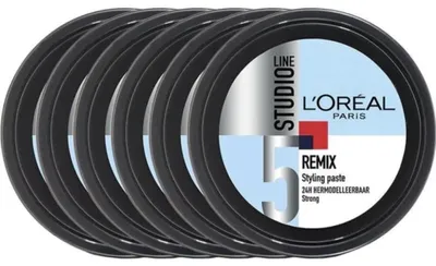 Produktbild von 6x L’Oreal Studio Line – Haarwax Remix Strong Hold 150 ml