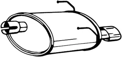 Produktbild von BOSAL 148-219 Endschalldämpfer für FORD KA (RU8) Auspuff