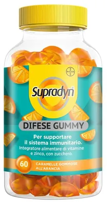 Productafbeelding van Supradyn Immuunversterker, kauwtabletten met vitamine C, vitamine D en zink, 60 stuks