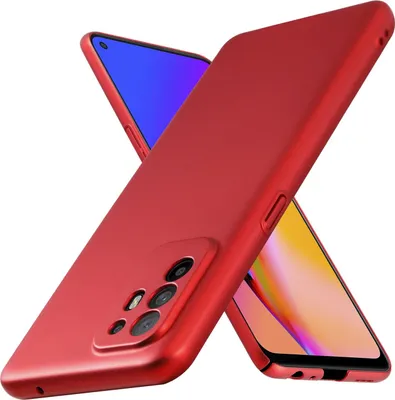 Produktbild von Cadorabo Hülle für Oppo A94 5G Schutzhülle in Rot Hard Case Handy Hülle Etui