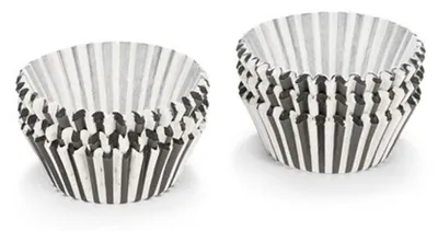 Zdjęcie produktu dla Patisse foremki do babeczek 5 cm papierowe czarne/białe 200 szt