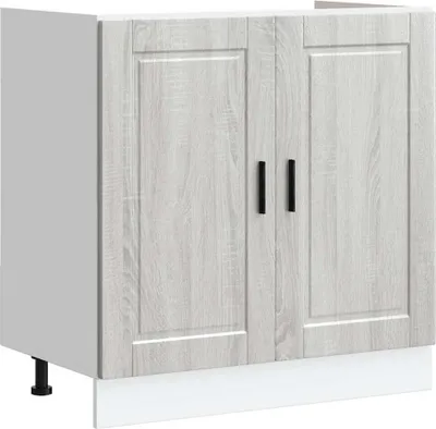 Obrázok produktu pre Drezová základná skrinka Porto sivé sonoma 80x46x81,5 cm