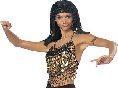 Produktbild von top-Schmuck Damen schwarz/gold Einheitsgröße