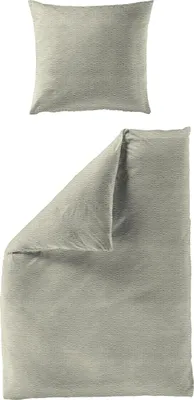 Produktbild von BIERBAUM Bettwäsche SELIMA Seersucker BL 135x200 cm grün Bettbezug