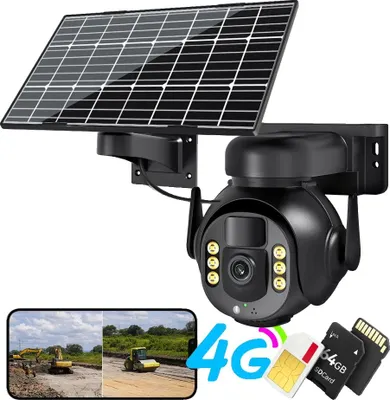 Produktbild von Sicherheitskamera, 4G-Konnektivität, 8MP-Bildgebung, 8MP Hinzufügen 64G, EU Stecker
