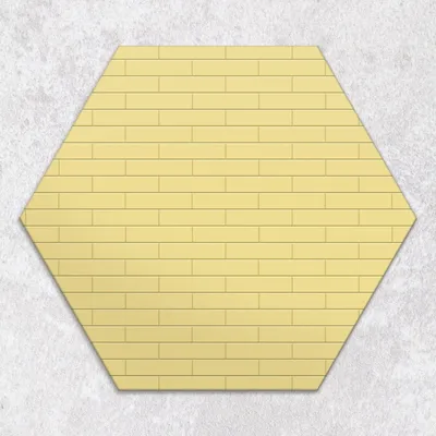 Produktbild von Glas-Herdabdeckplatten Glaskeramikkochfeld-Abdeckung Spritzschutz Glas hexagon 40 cm farbige Ziegel