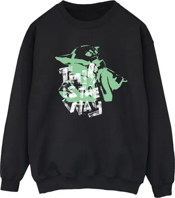 Produktbild von Star Wars - "The Mandalorian This Is The Way" Sweatshirt für Damen BI39499 (XXL) (Schwarz)