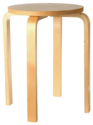 Produktbild von Hocker aus Birkenholz, Ø 39 cm