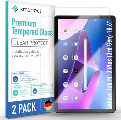 Produktbild von 2x Schutzglas Panzerfolie für Lenovo Tab M10 Plus (3rd Gen) 10.6" Displayschutz