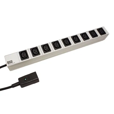 Obrázek produktu pro Bachmann - Vícenásobná zásuvka (montáž do racku) - 9 výstupních zásuvek - 1U - 48,3 cm (19") (333.6163)