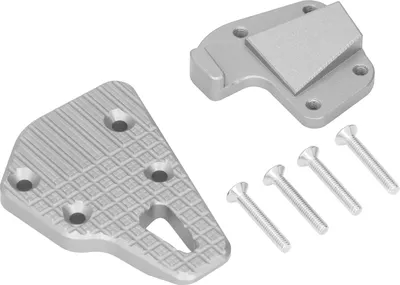 Productafbeelding van Achterrempedaal voor motorfiets, verlengde plaat van CNC-gefreesd aluminium, vervanging voor F900r 2019-2021, zilverkleurig