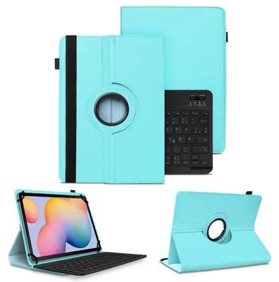 Produktbild von Schutzhülle für Samsung Galaxy Tab S6 Lite Hülle Tablet Tasche QWERTZ TastaturFarben:Türkis