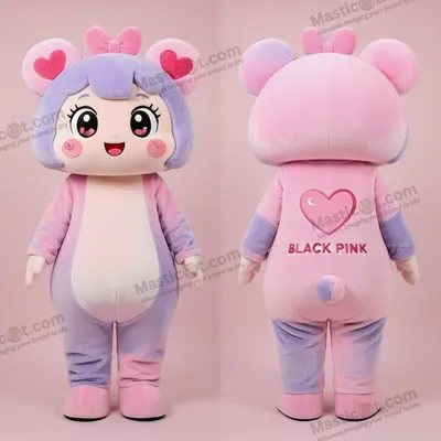 Produktbild von Pastellrosa MASTICOT Liebesthemen-Pink-Maskottchen