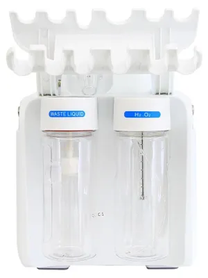 Produktbild von Gesichtsreinigungsgerät 7-in-1 - Wasser-Dermabrasion Maschine - Tiefenreinigung - Hautstraffung - Mitesserentferner - Heiß-Kalt-Massage - EU-Stecker - Grau
