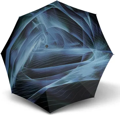 Produktbild von Knirps Taschenregenschirm Regenschirm T.200 Medium Duomatic Aurora Sea blau