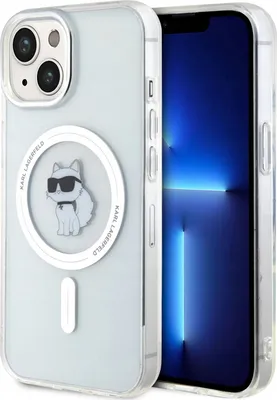 Image de Karl Lagerfeld Klhmp15Shfccnot Iphone 15 / 14 / 13 6.1 Transparent Hardcase Iml Choupette Magsafe