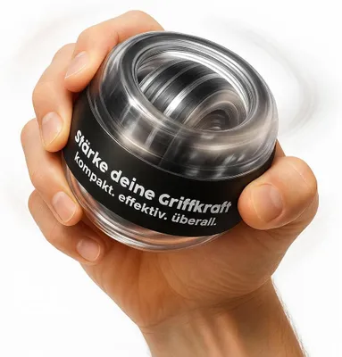 Imagen del producto de Entrenador para la mano con giroscopio, para mejorar la fuerza y la destreza, 1 unidad, ideal para deportes y uso en la oficina