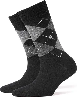 Produktbild von Burlington Damen Socken MARYLEBONE - Kurzstrumpf, Rautenmuster, Onesize, 36-41 schwarz