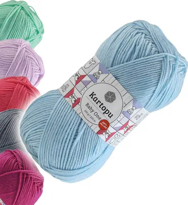 100g Strickgarn Kartopu BABY ONE Antipilling babyblau