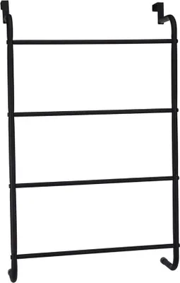 Produktbild von Türhandtuchhalter schwarz 73x44x12cm Badhandtuchstange