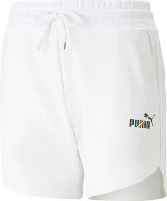Produktbild von PUMA Essentials+ Love Is Love 5" High-Waist Shorts Damen 02 - puma white L
