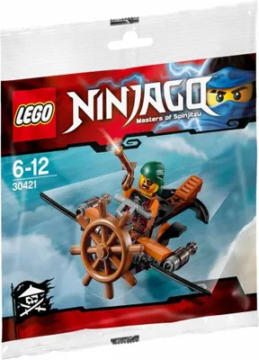 Produktbild von LEGO 30421 Piraten Flugzeug polybag  LEGO Anzahl Anleitungen: 1, Anzahl Minifiguren: 1, Anzahl Teile: 26, Gewicht: 0.03 KG, Thema: LEGO Ninjago, Altersberatung: 6+, Veröffentlicht in: 2016, Zahl: 30421-1, EAN: 5702015608725, UPC: 673419251136, Verpackungsmaße (lxbxh): 19 x 17 x 1.5 cm