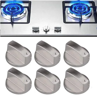 Image de Adaptateurs pour boutons de cuisinière à gaz, 6 pièces, en alliage de zinc