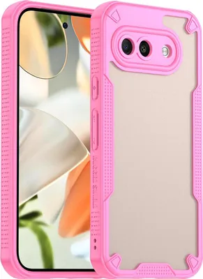 Produktbild von Hülle für Google Pixel 9a - Phonesta Shockproof Armor Semi-Transparent Back Cover - Rosa