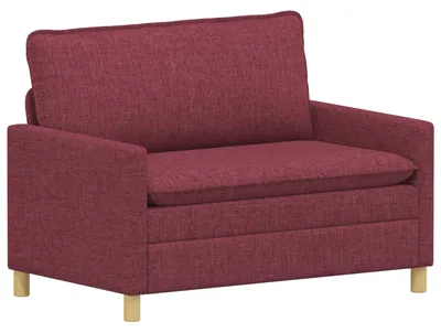 Image de Canapé vidaXL rouge bordeaux 126 x 81 x 87,5 cm en tissu