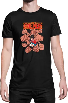 Zdjęcie produktu dla Męska Koszulka Japan Anime Manga One Manga Piece Anime Punch One Manga Piece Anime Punch, Man L / Czarny